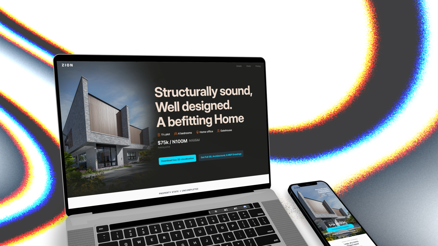 Zion-property folio piece cover photo for mobile screens